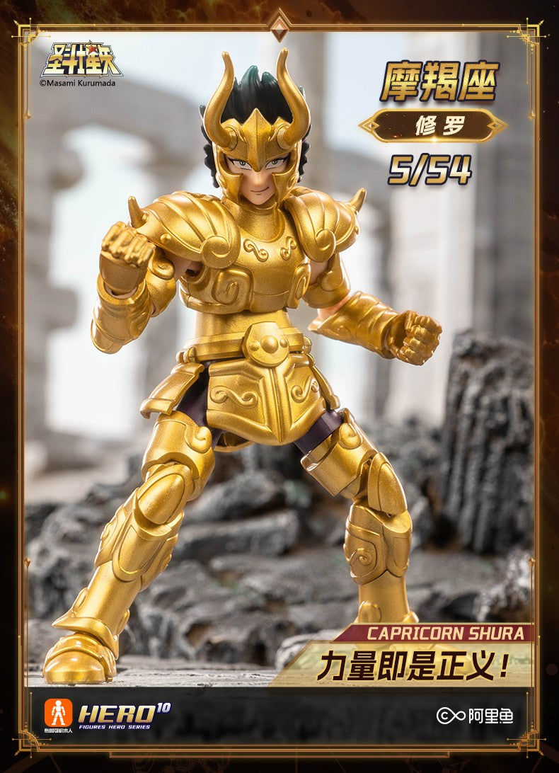 Blokees Galaxy Versão Gold Saint Boneco de Ação Libra Dohko Sagitário Campeão Seiya Mu Aiolia Brinquedos de Montar Presente Infantil