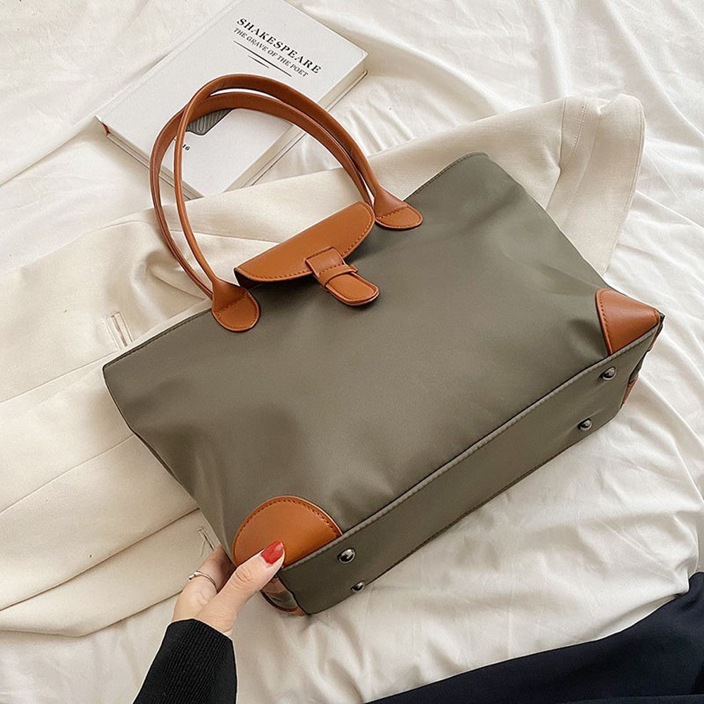 New high-capacity women's bag, fashionable and casual nylon handbag, mommy shopping bag, commuting bag, one shoulder tote bag
