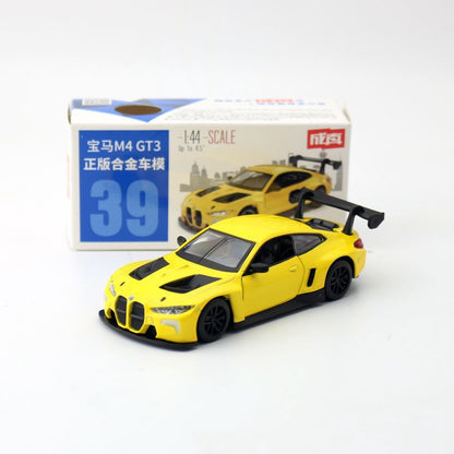 1:44 BMW M4 GT3 BMW M6 Supercar Carro de Liga Leve Veículos de Brinquedo Carro Modelo Miniatura Carro Modelo em Escala Para Crianças