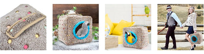 Casa Quentinha de Pelúcia para Pássaros, Caverna Suspensa, Ninho, Cama, Brinquedo para Pássaros Grandes, Araras, Papagaios-Cinzentos, Cacatúas, Papagaios, Inverno