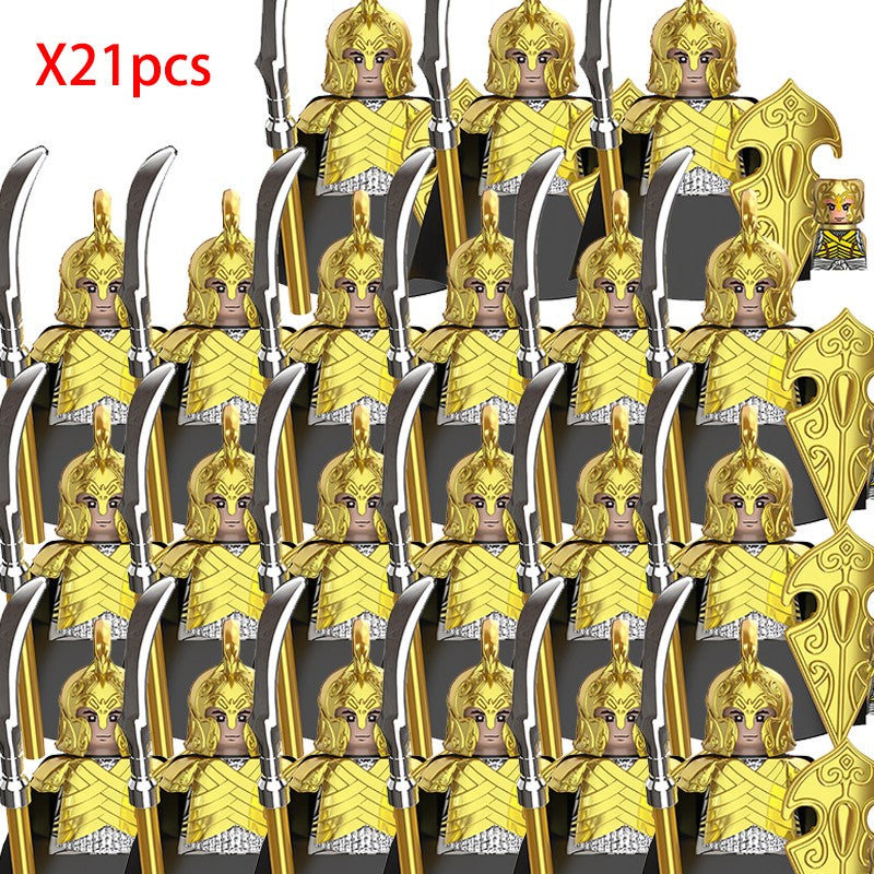 Lord of the Rings Elfos Orcs Exército Anões Rohan Mini Bonecos de Ação Blocos de Montar Brinquedos para Crianças Presente de Aniversário