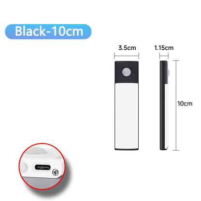 LED Cabinet Light Type C Rechargeable Motion Sensor Night Lights for Kitchen Wardrobe Cabinet Lighting 10cm/20cm/30cm/40cm/50cm