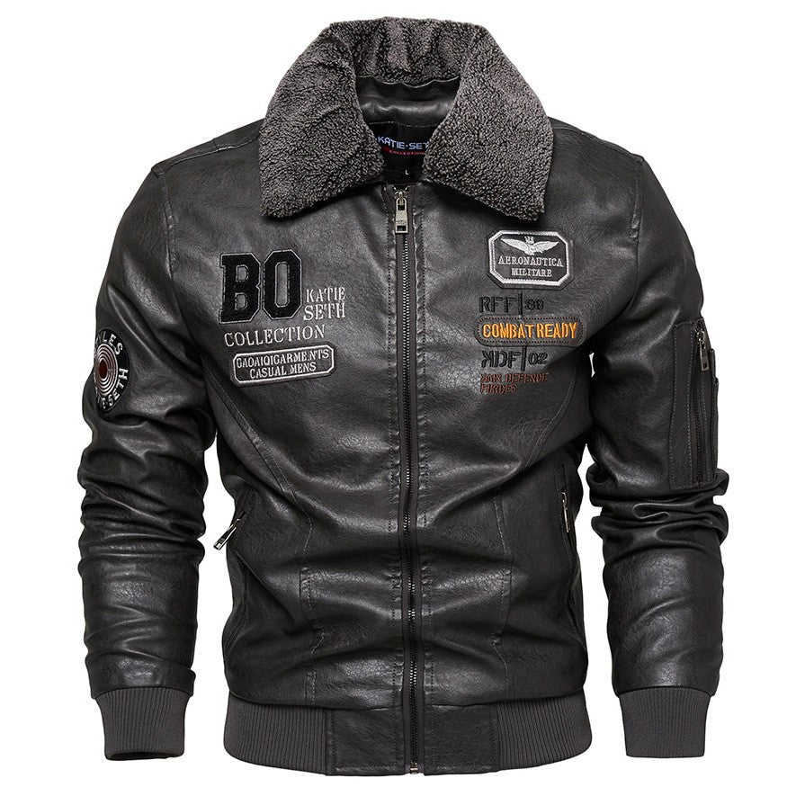 Business new Slim Genuine Leather Bomber Jacket Men Slim Leather Flight Jacket Black Pilot Coat High Quality Male Warm Jackets