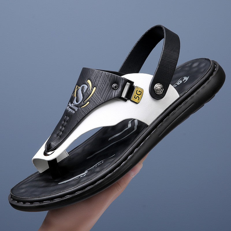 Brand Men's Sandals Summer Soft soled Anti slip Beach Shoes Male  Outdoor comfortable Men slippers Luxury High Quality sandalias