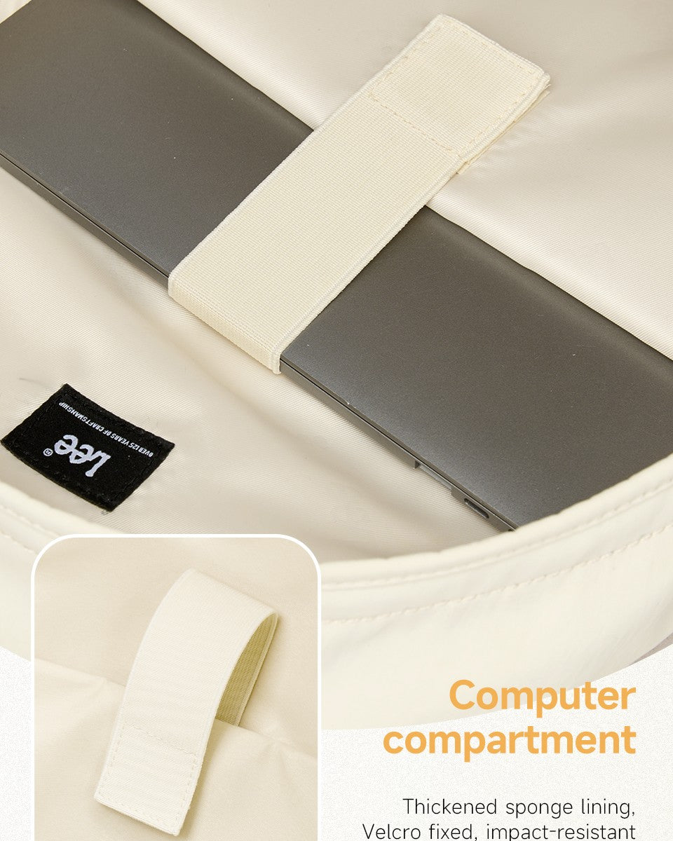 Mochila LEE de grande capacidade para viagem, para notebook de 15,6 polegadas, à prova d'água, de nylon casual, para adolescentes, faculdade, escola, masculino e feminino