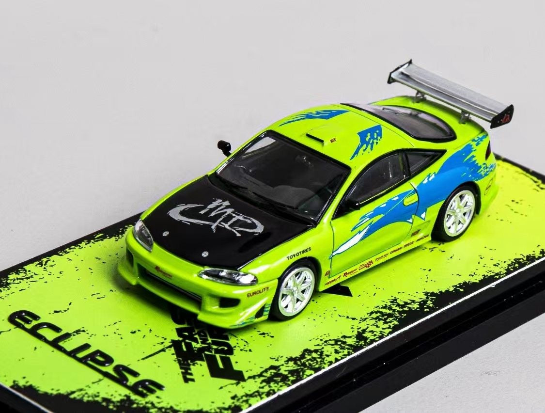 Miniatura de Carro Diecast Transcend Eclipse Fast 1:64 Edição Limitada 999pçs Colecionável Brinquedo Automotivo Veículo Modelos Presente