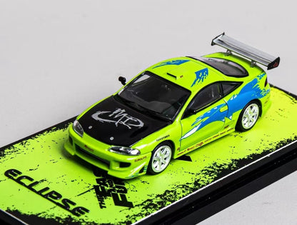 Miniatura de Carro Diecast Transcend Eclipse Fast 1:64 Edição Limitada 999pçs Colecionável Brinquedo Automotivo Veículo Modelos Presente