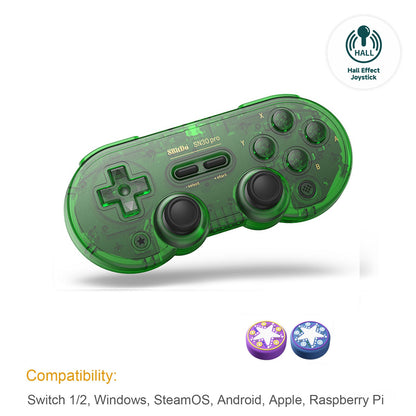 8Bitdo SN30 Pro Bluetooth Wireless Gaming Controller with Hall Effect for Switch 2 MacOS Android Raspberry Pi Windows Steam Deck