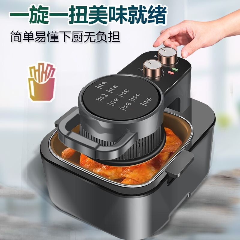 Large-capacity visual air fryer household new multi-function automatic intelligent oil-free oven integrated electric fryer