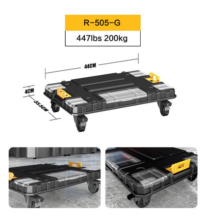 AIRAJ Conjunto de Caixa de Ferramentas Modular Empilhável - Caixa de Ferramentas Portátil com Rodas para Montagem Modular e Fácil Mobilidade que Economiza Espaço!