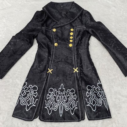 Anime Nier Automata Cosplay 9S Yorha 2B Cosplay Suit Male Women Outfit Wig Disguise Costume Plus Size Fancy Party Black Dress