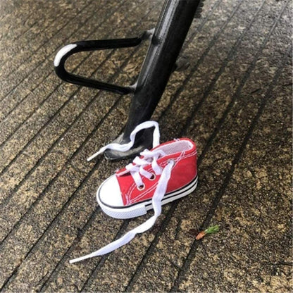 Patinho Engraçado de Apoio Lateral de Moto Mini Sapato Bicicleta Suporte de Pé Moto Cavalete 7,5cm Acessórios de Brinquedo