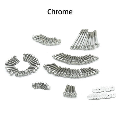 Parafusos de Cilindro de Liga de Titânio para Motor de Motocicleta, Kit de 89 peças para Harley 2018 em diante Touring Road Glide Softail Low Rider S/ST