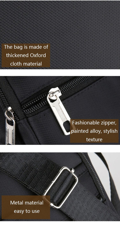 Waist Men's Crossbody Messenger Bags Male Canvas Shoulder Bags Men Handbag Chest Shoulder Belt Bag Casual Large Boy Satchel Grey