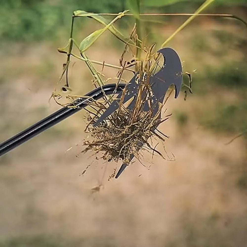 Portable Garden Weeders Manganese Steel 4-Teeth Gardening Shovel Agricultural Vegetable Planting Weeding Grass Pulling