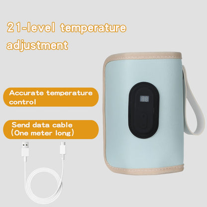 Digital display bottle insulation package warm milk milk regulator portable heater heating constant temperature 20-speed adjustm