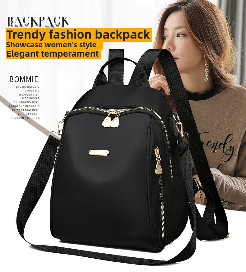 A stylish new women's backpack with a high-end feel, a casual outdoor travel small backpack and a fashionable commuting hand bag
