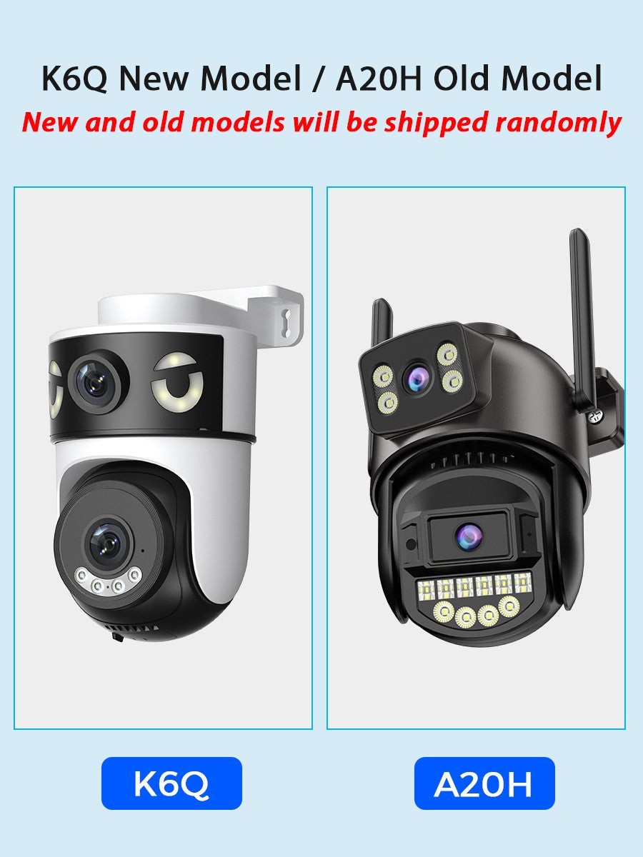 10MP 5K Dual Lens PTZ IP Camera with Dual Screen 8MP Ai Human Detection Auto Tracking Wireless Outdoor Surveillance Camera O-KAM