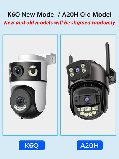 10MP 5K Dual Lens PTZ IP Camera with Dual Screen 8MP Ai Human Detection Auto Tracking Wireless Outdoor Surveillance Camera O-KAM