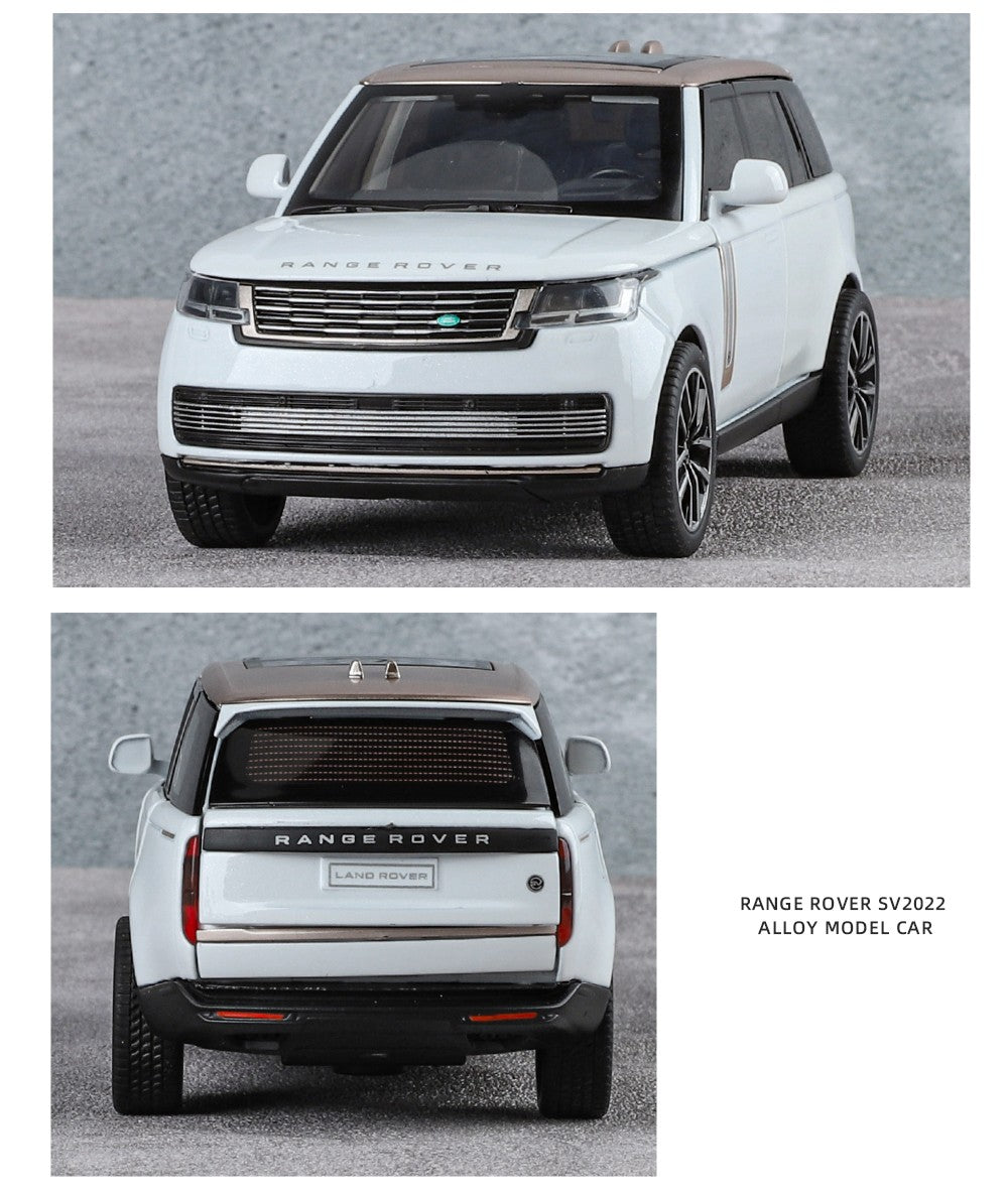 1:32 Land Rover Range Rover SV2022 SUV Diecast Alloy Model Computer Desktop Ornaments Miniatures Model Present for Childrens