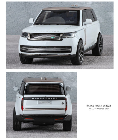 1:32 Land Rover Range Rover SV2022 SUV Diecast Alloy Model Computer Desktop Ornaments Miniatures Model Present for Childrens