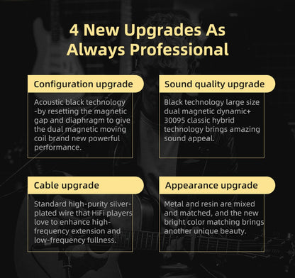 KZ ZSN Pro X Metal Wired Headset Hybrid Technology 1BA+1DD Ear Hook Monitor Headphones With Microphone Sport Earbuds Earphone
