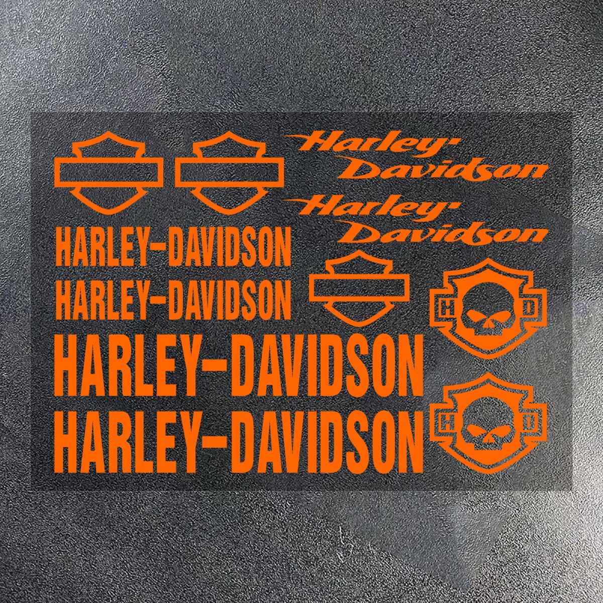 Adesivo de Vinil Harley Davidson Logotipo Tanque de Motocicleta Emblema Kit de Decalques Para Electra Glide 1250S PA1250