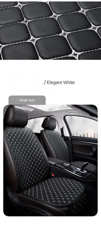 Kcimo Pu Leather Car Seat Cover Seat Back Soft Cushion Universal Front and Rear Car Seat Cushion Chair Carpet Pad Four Seasons