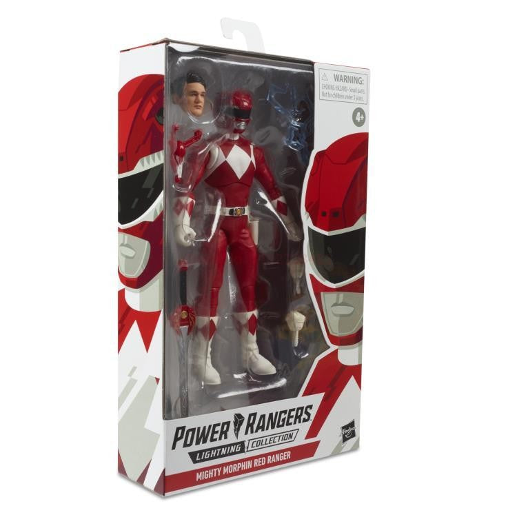 Boneco de Anime Hot Power Rangers Red Ranger Lightning Collection Dino Fury Bonecos de Ação Modelo Estátua Brinquedos Presentes