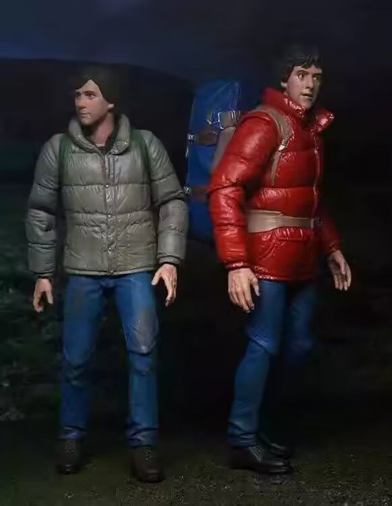 NECA Original Um Lobisomem Americano em Londres David Jack 2-pack Anime Action Figure Modelo de Brinquedo Presentes de Ano Novo e Aniversário