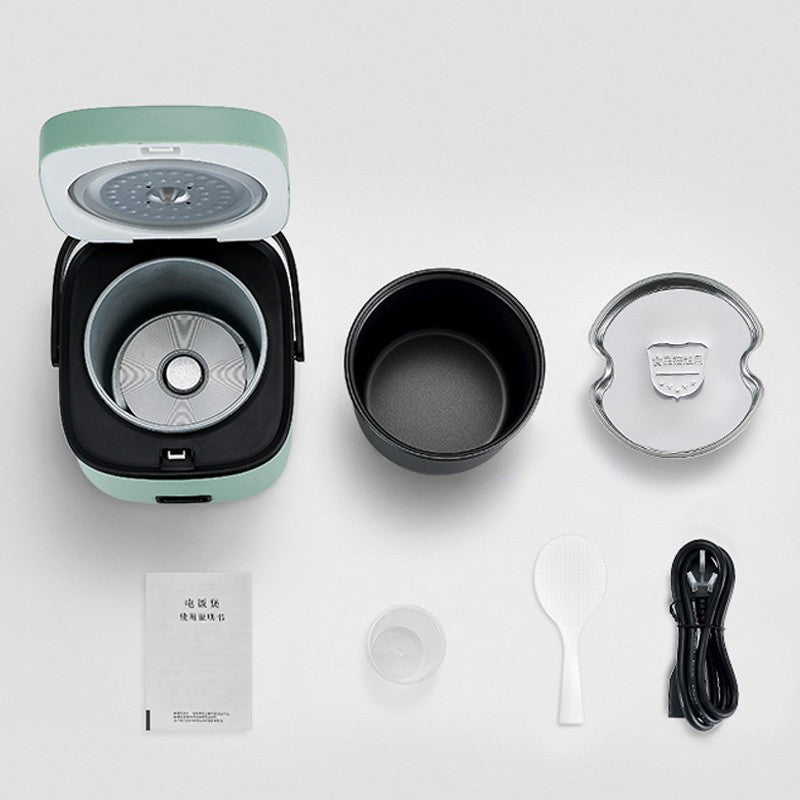 Mini Panela Elétrica de Arroz Automática Doméstica para Cozinha 1-2 Pessoas, Aquecedor de Alimentos a Vapor 1.2L Panela de Arroz Pequena