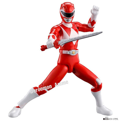 Em estoque, original Bandai Action Hero Super Sentai Power Rangers Coleção Red Rangers Bonecos de Ação Modelo Brinquedo Presente