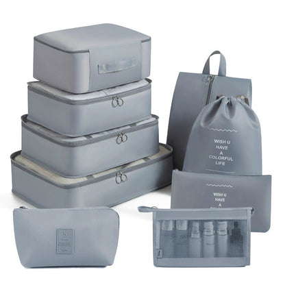 7/8/9-piece Set Travel Storage Bags,Digital Toiletries Shoes Clothes Organizer bag Suitcase Clothes Tidy Pouch,Packing Cubes Set