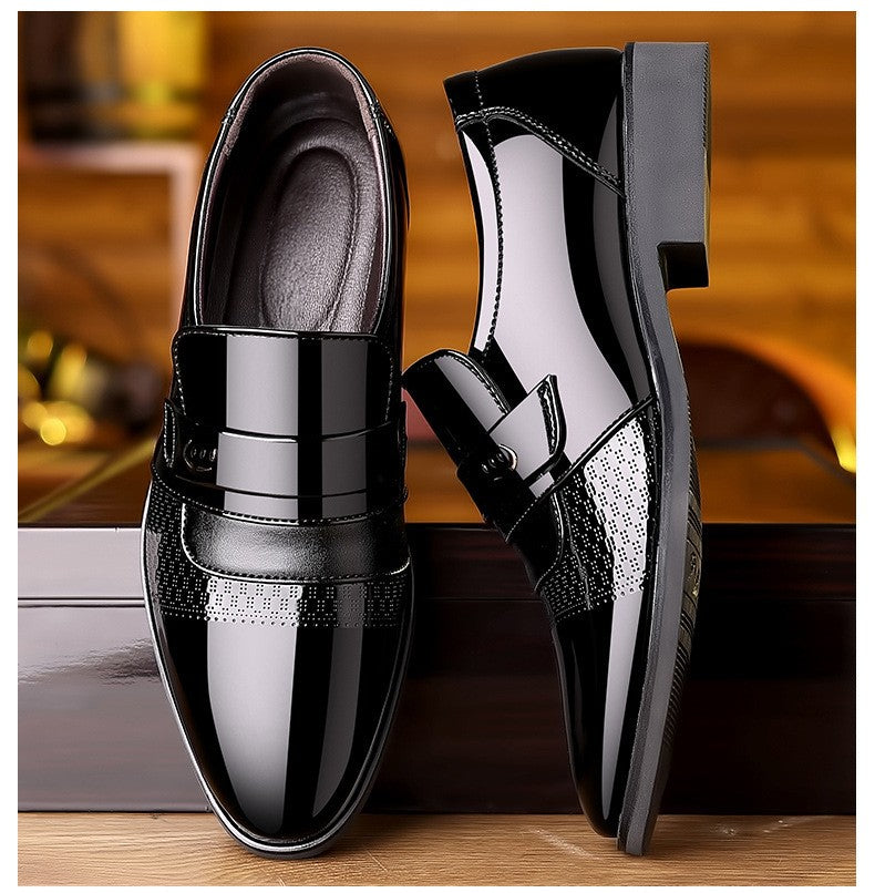 Luxury Mens Leather Shoes Retro Carved Lace-up Brogue Oxford Wedding Men Dress Shoes Male Formal Business Gentleman Office Shoes