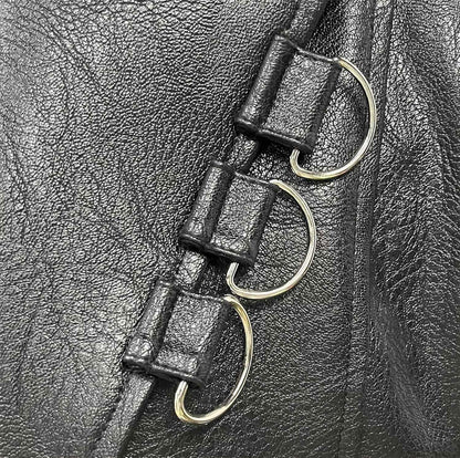 Men Steampunk Faux Leather Vintage Jacket Medieval Trench Coat Long Outwear Winter Gothic Windbreaker Motorcycle Halloween Stage