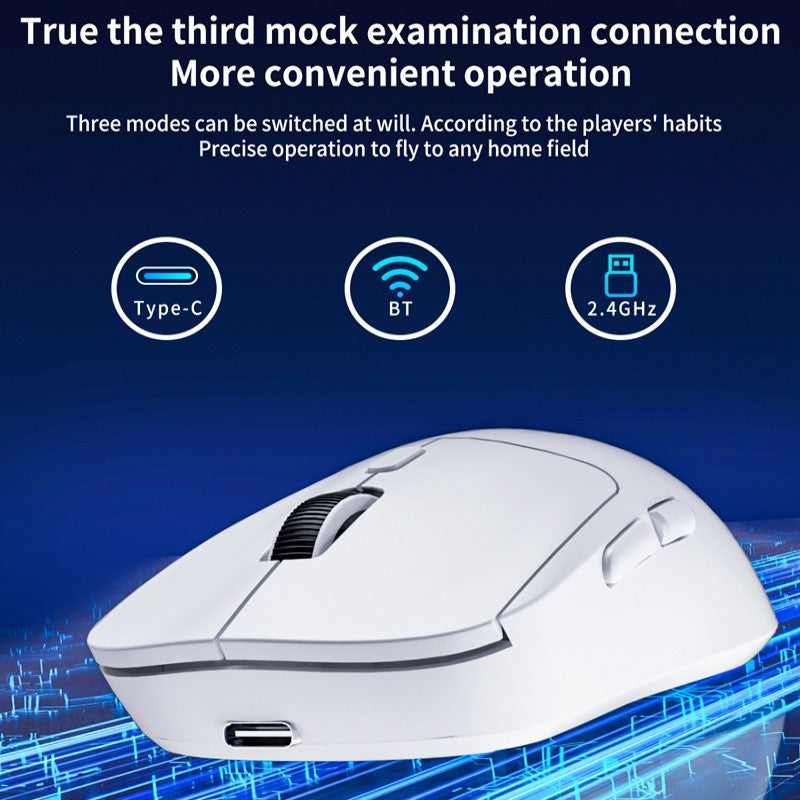 Mouse sem fio Xiaomi Bluetooth 2.4G Três Modos Recarregável Ergonômico Rato Portátil Para Escritório, Jogos, iPad, PC, Laptop, TV