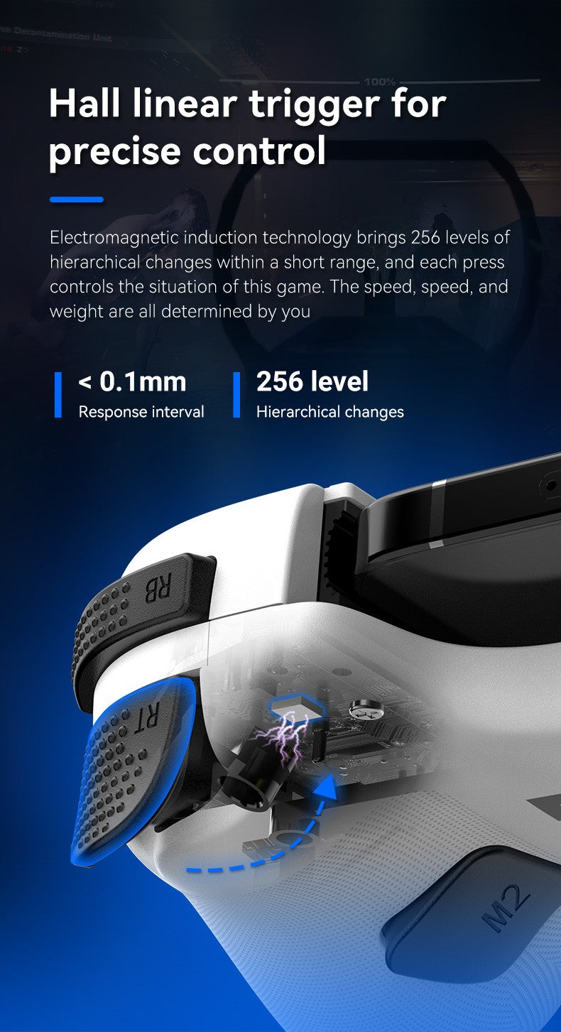 D11 Stretchable Game Controller Hall Trigger Supports Android Phone/Switch/PC/iOS/ Streaming Controller