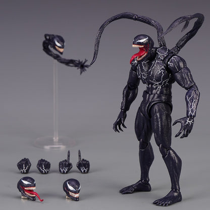 Venom AMAZING YAMAGUCHI legends Boneco de Ação Articulado Modelo de Estátua com Rosto Mutável Colecionável para Crianças Presente Brinquedo