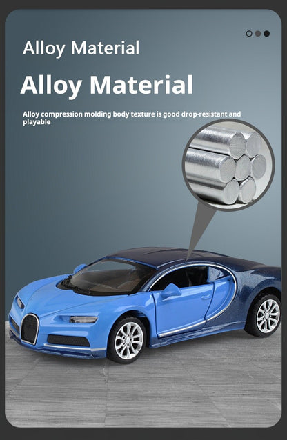 1:36 Bugatti Carro de Brinquedo Super Sport Modelo Miniatura Rodas Livres Liga de Zinco Fundido Coleção Presente Carro