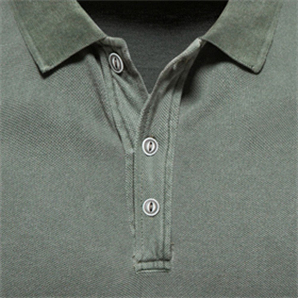 AIOPESON 100% Cotton Solid Color Men's Polo Shirts Casual Short Sleeve Turndown Men's Shirts Fashion Streetwear Polos for Men