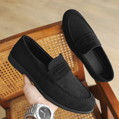 High Quality Men Loafers Comfortable Lightweight Casual Shoes Leather Dress Shoes Slip on Flat Fashion Business Shoes Moccasins