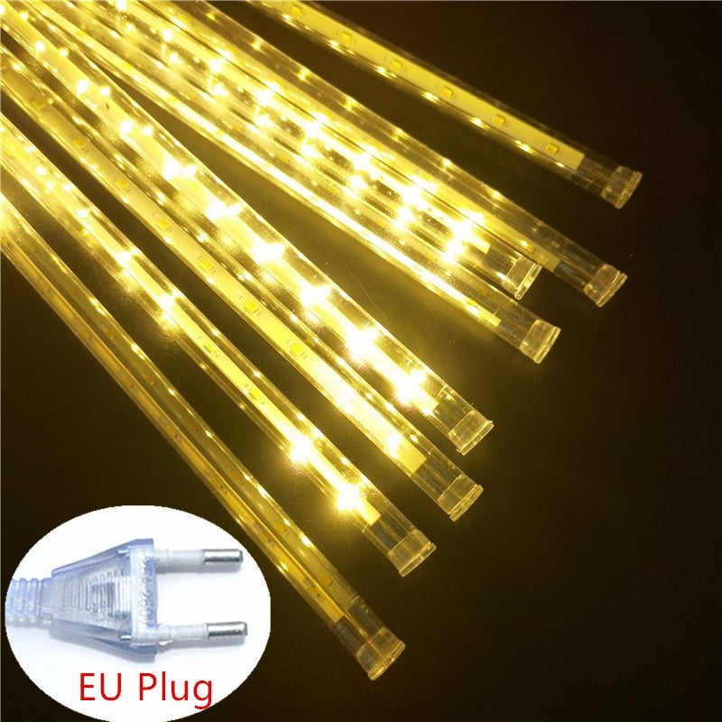 30/50CM LED Meteor Shower Rain Lights Waterproof Falling Raindrop Fairy String Light for Christmas Holiday Party Patio Decor
