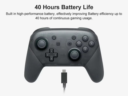 Wireless Bluetooth Gamepad Controller with Wake Function Joystick 6-Axis Gyro HD Vibration for Switch Game Console
