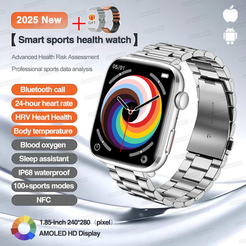 2025 Novo Para Xiaomi Redmi Watch 5 Chamada Bluetooth GPS Rastreamento NFC Frequência cardíaca IP68 À prova d'água Esporte Fitness Pulseira inteligente Unissex