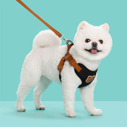 Coleira Peitoral para Cães e Gatos de Estimação Pequeno Médio Colete Respirável para Filhotes Alça de Peito para Bulldog Francês Chihuahua Acessórios para Animais de Estimação