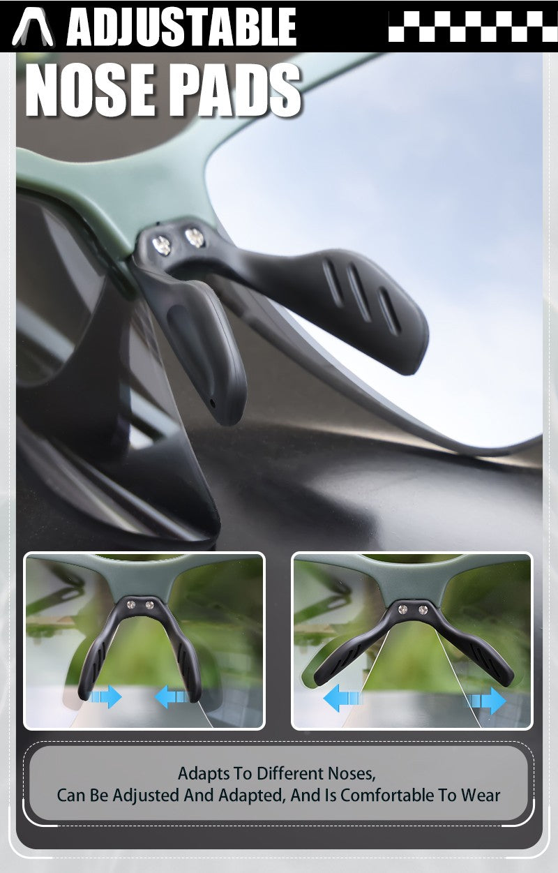 SCVCN Outdoor Photochromic Sunglasses Bicycle Cycling Glasses Women Sports UV400 Mtb Driving Bike Glasses Men Tactical Goggles