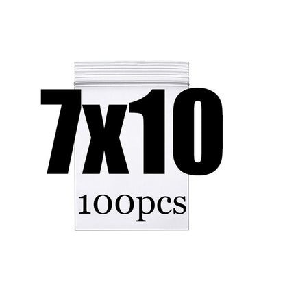 Clear Thick Zip Lock Ziplock Storage Bags Heavy-Duty Transparent Plastic Zip Package Small Jewelry Packing Reclosable Poly Pouch