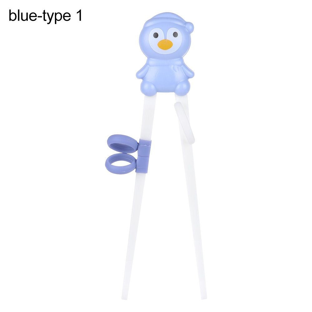 1 Pair Cartoon Chopsticks Children Eating Training Chopsticks Learn Chopsticks Correct Usage Baby Practice Chopstick