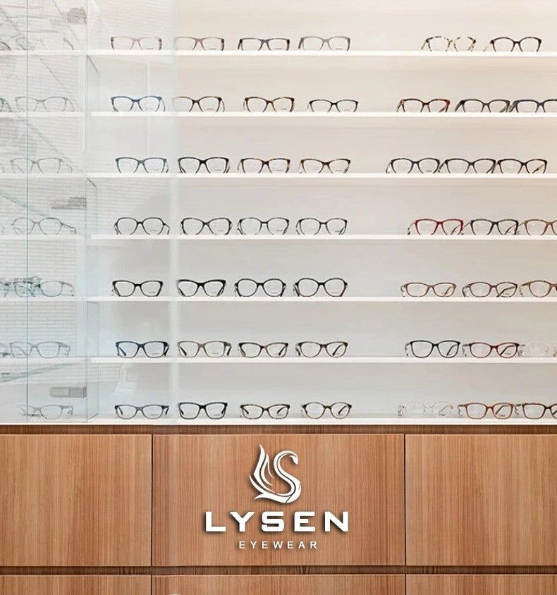 LYSON New Fashion Large Polygonal Women Reading Glasses Anti Blue Light Progressive Prescription Glasses Myopia Optical Eyewear