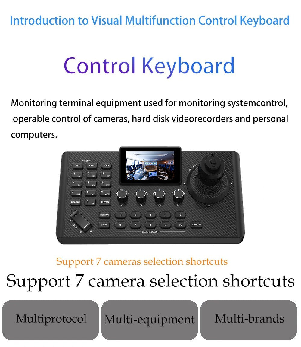 4K NDI  PTZ Camera 1-10pcs 20X Zoom Video Conference Camera for Church Business Meeting Optional 1 controller keyboard kit